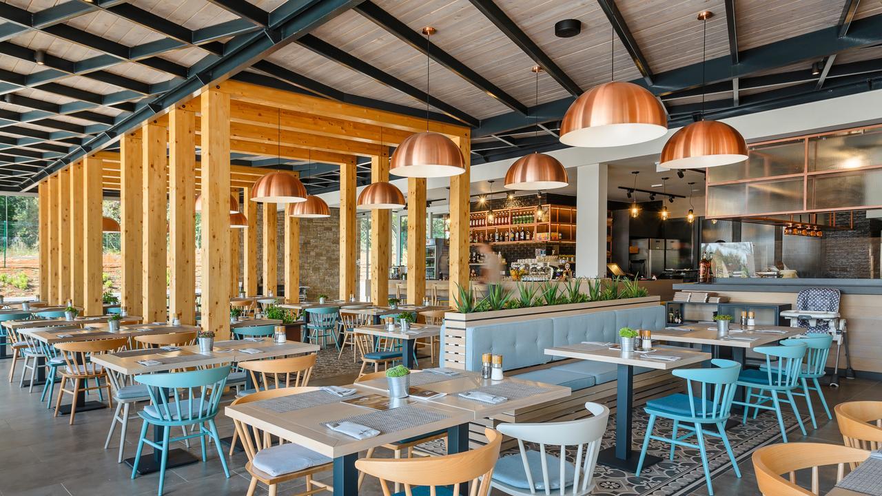 Mobile Homes Camping Santa Marina, Lanterna Тар Экстерьер фото Interior of the restaurant