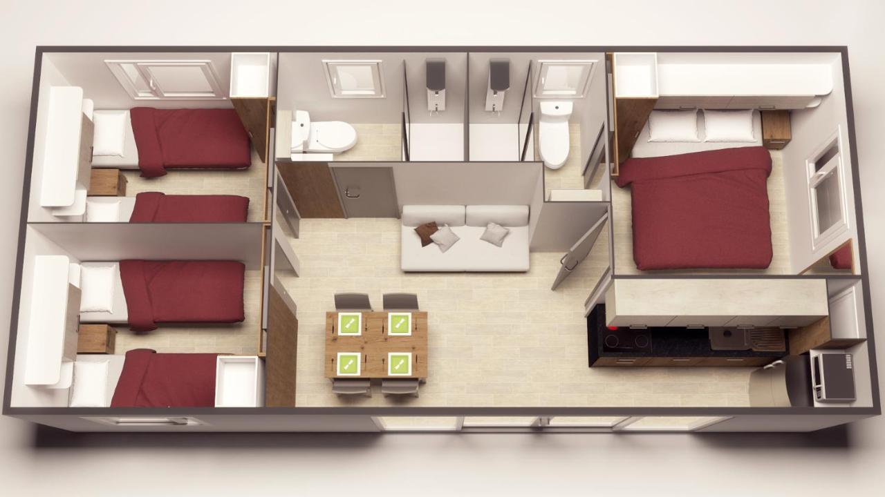 Mobile Homes Camping Santa Marina, Lanterna Тар Экстерьер фото A typical layout of a mobile home